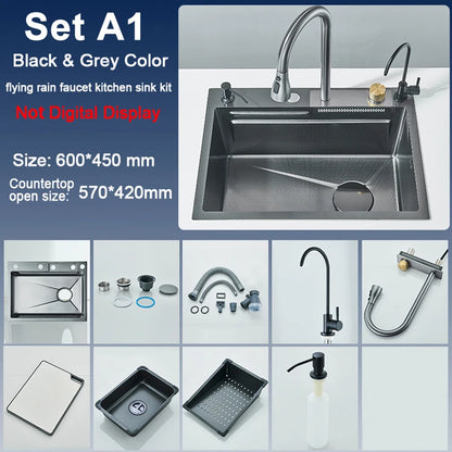 Slot Sink Faucet 304 Stainless Steel Large 60x45cm