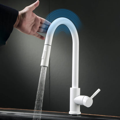 Smart Touch Sensor Sink Faucet Brushed Nickel Pull