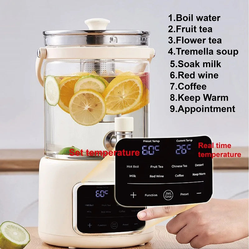 110v/220v Electric Kettle Smart Tea Brewer Commercial Faucet