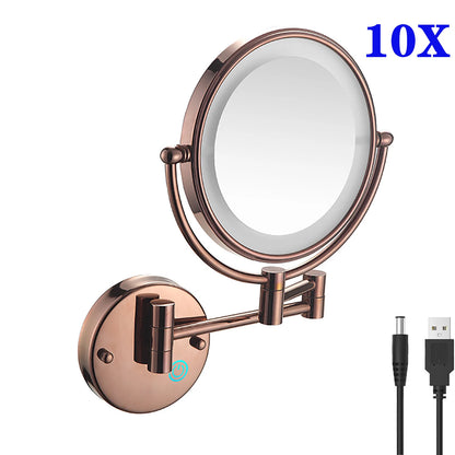 10x Magnifying Led Makeup Mirror Touch On Dual