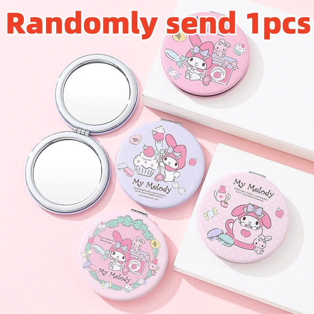 Genuine Hello Kitty Melody Folding Makeup Mirror Cartoon