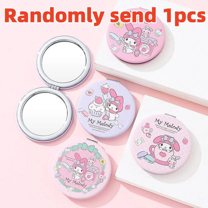 Genuine Hello Kitty Melody Folding Makeup Mirror Cartoon