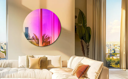 Wall Mirror Colorful Gradients Decor 26 Round Mirror