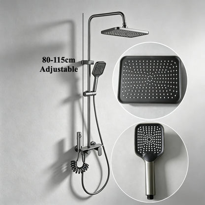 Four Ways Water Outlet Bathroom Shower System Wall