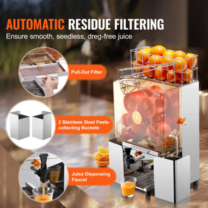 Succebuy Commercial Orange Juicer Machine Juice Extractor Water