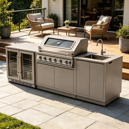 Modern Modular Functional Stainless Steel Outdoor Cabinets Grill