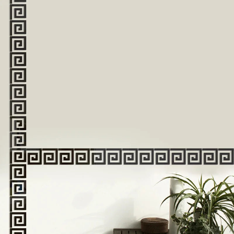 5/10cm Acrylic Wall Mirror Sticker Adhesive Living Room