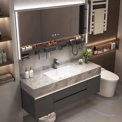 Paper Drawers Bathroom Cabinet Organizer Storage Mirror Toilet