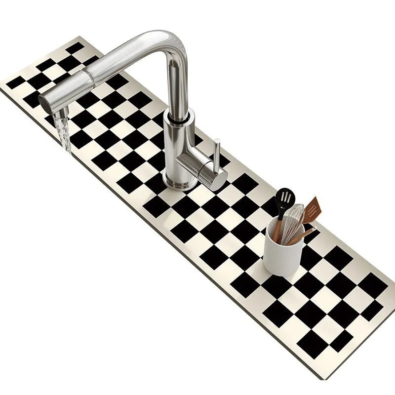 Sink Faucet Mat Drain Pad Absorbent Bathroom Splash