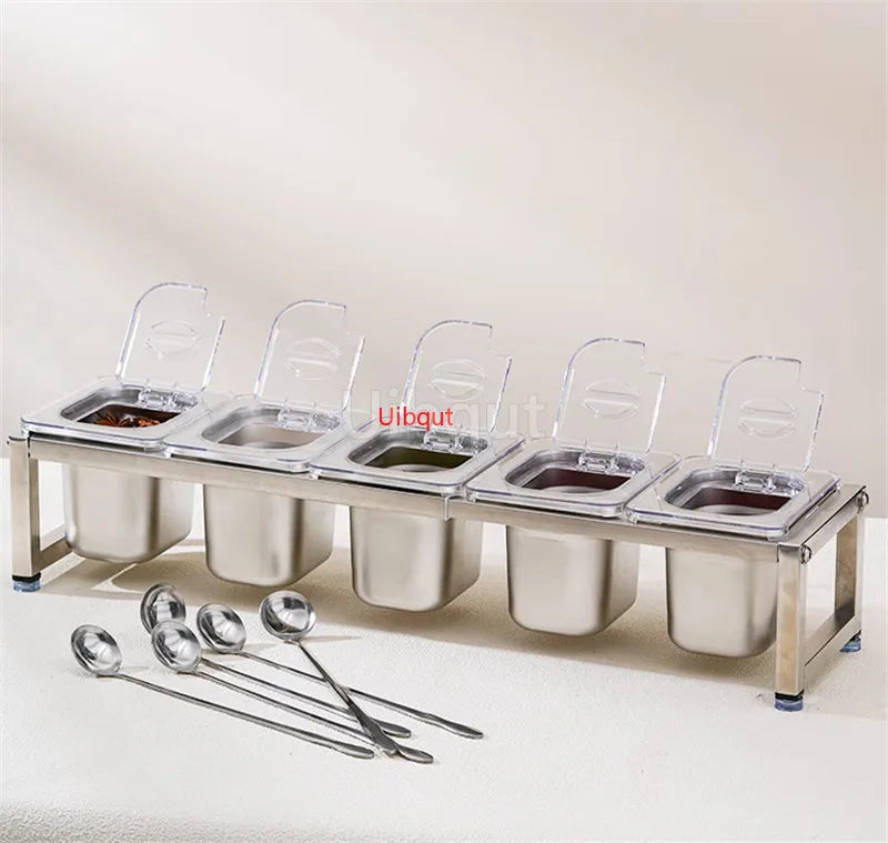 Stainless Steel Transparent Gn Pans Visible Food Exhibition