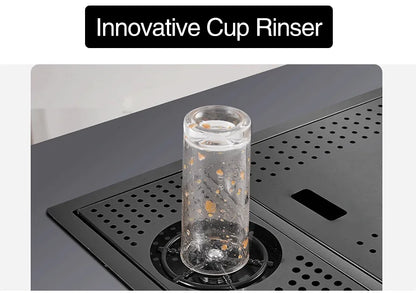 Asras Nano Black Small Size Sink Cup Washer