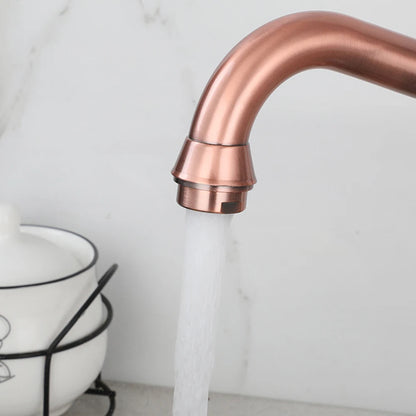 Kemaidi Gold Bathroom Sink Faucet Brass Hole Deck