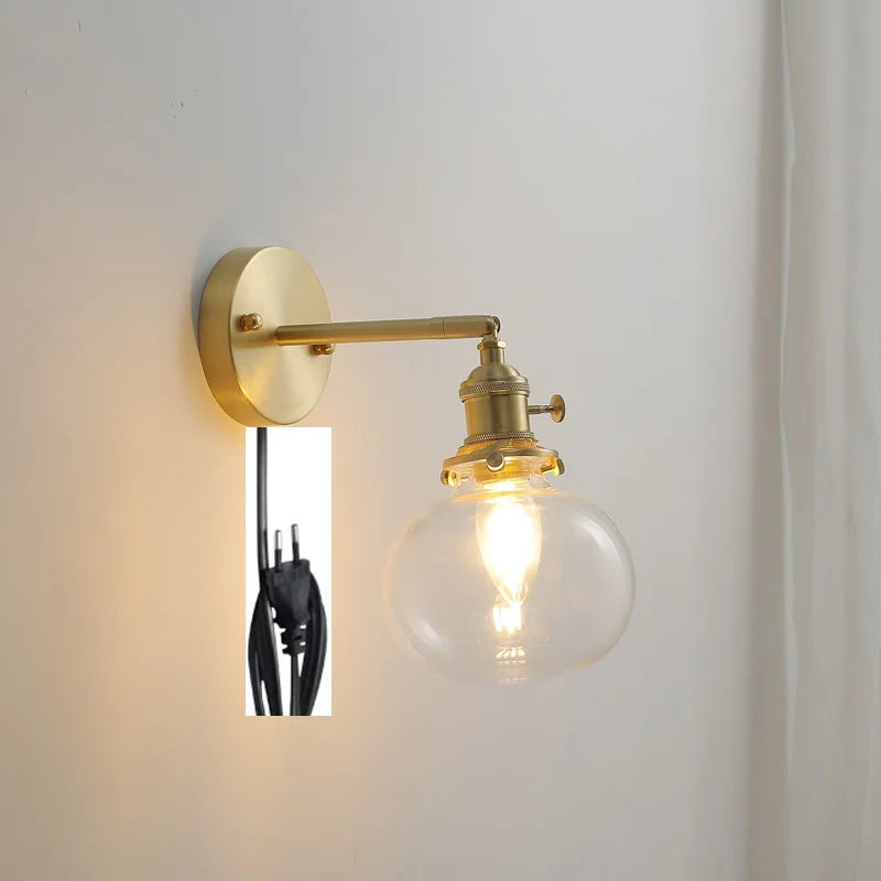 Iwhd Pull Chain Nordic Modern Wall Lamp Sconce
