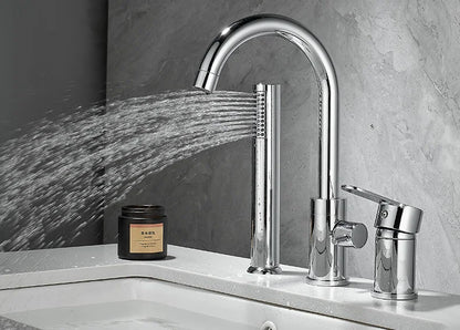 Bathroom Bathtub Shower Faucet Swivel Tub Spout Handhold