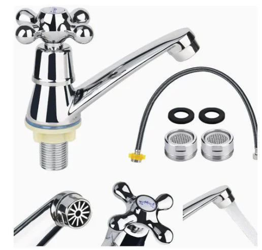 Handle Bathtub Faucet Cold Water Column Quick-Opening Tap