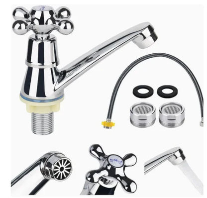 Handle Bathtub Faucet Cold Water Column Quick-Opening Tap