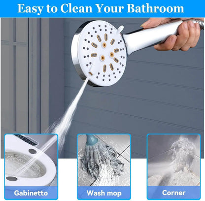Black Simple Bathroom Shower Wall Mounted Bathroom Shower