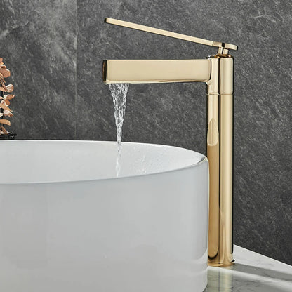 Basin Bathroom Sink Faucet Deck Mounted Cold Water