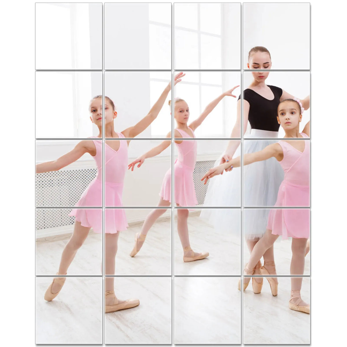 10/20/30pcs Mirror Wall Sticker Mirror Diy Square Decal