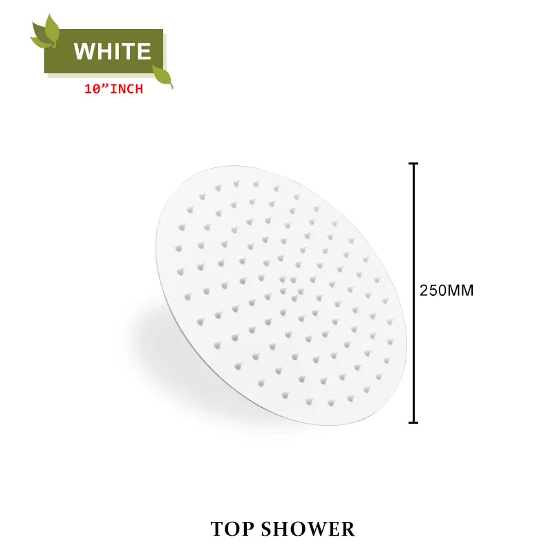 Round Stainless Steel Slim 8/10/12 Inch Large Rain
