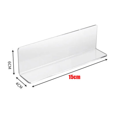 Acrylic L-Shaped Bathroom Mirror Cabinet Baffle - Gap