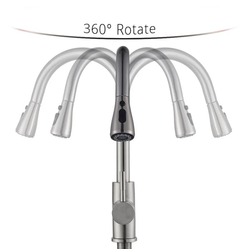 Faucet Brushed Nickel Color Surface Cold Water Faucet