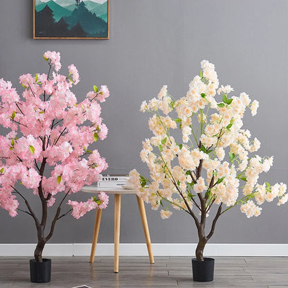 Decoration Artificial Cherry Tree Bonsai Wedding Indoor Living
