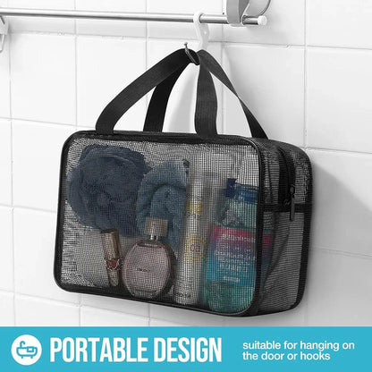 Mesh Shower Caddy Tote Large Capacity Toiletry Organizer