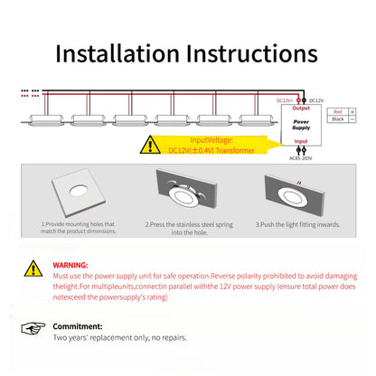 Led Recessed Spotlight 12v Lamp Ac110 220v Driver