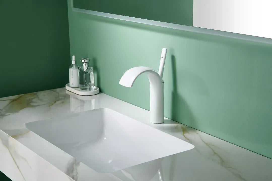 Rose Gold Basin Faucet Bathroom Lever Cold Sink