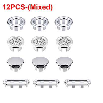 1-20pcs Round Basin Overflow Cap Sink Drain Cover