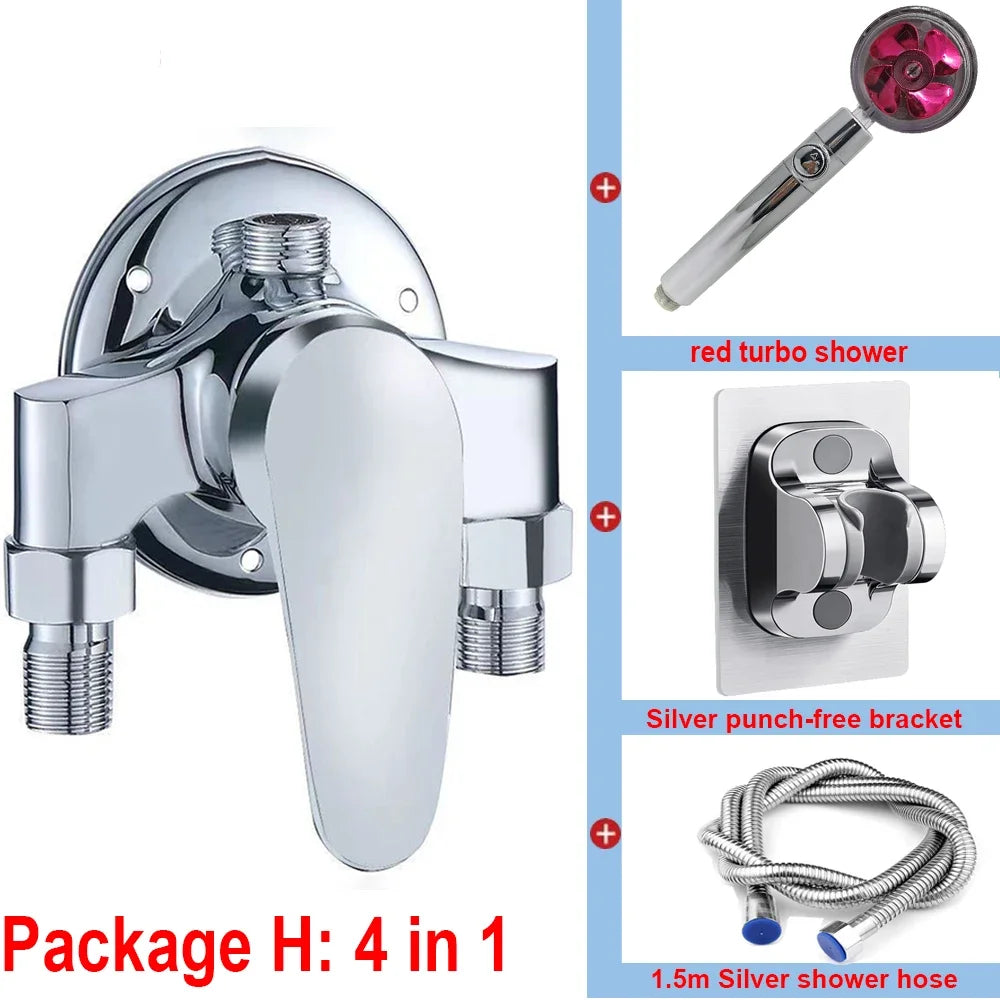 G1/2 Bathtub Shower Faucet Cold Water Mixing Valve