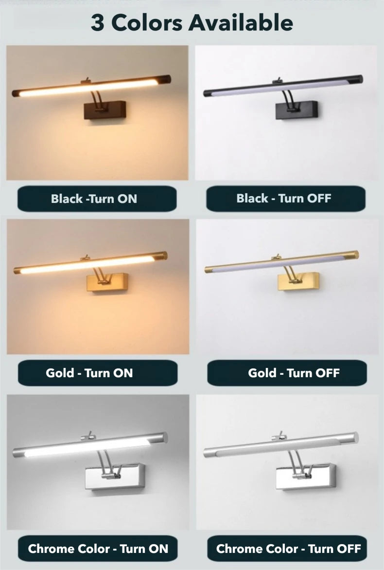 Led Vanity Mirror Light Bathroom Wall Sconce Lamp
