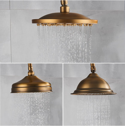 Golden Shower Bathroom Bath Shower Faucet Brass Swivel