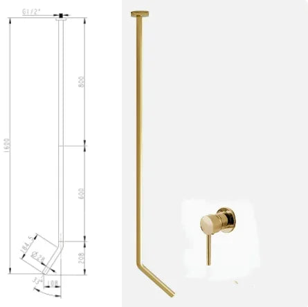 Ceiling Faucet Wall Style Bathroom Mixer Cold Ceiling