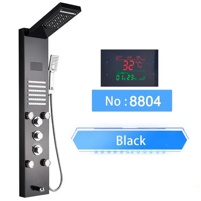 Led Shower Panel Digital Display Shower Faucet System