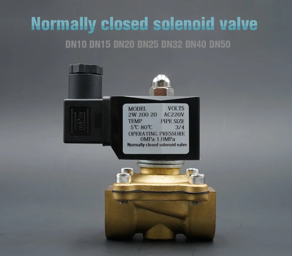 Solenoid Valve Water Valve Normally Close Brass Valves