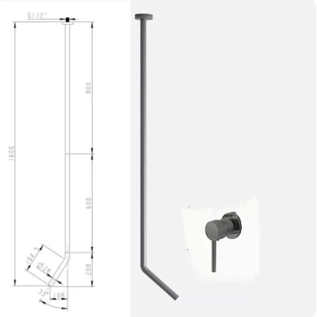 Ceiling Faucet Wall Style Bathroom Mixer Cold Ceiling