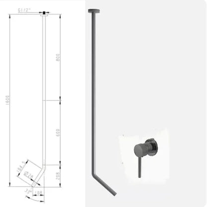 Ceiling Faucet Wall Style Bathroom Mixer Cold Ceiling