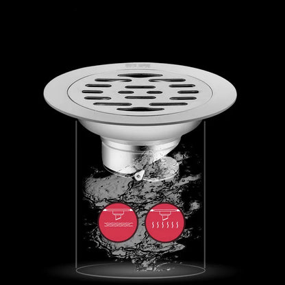 Stainless Steel Floor Drains Shower Anti-Odor Drainer Bathtub
