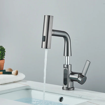 Lcd Bathroom Basin Faucet Digital Display Basin Tap