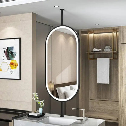 Size60x90cm Ceiling Oval Hanging Mirror Modern Simple Decoration