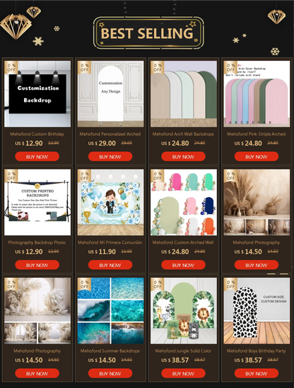 Personalized Photography Backdrop Professional Custom Wedding