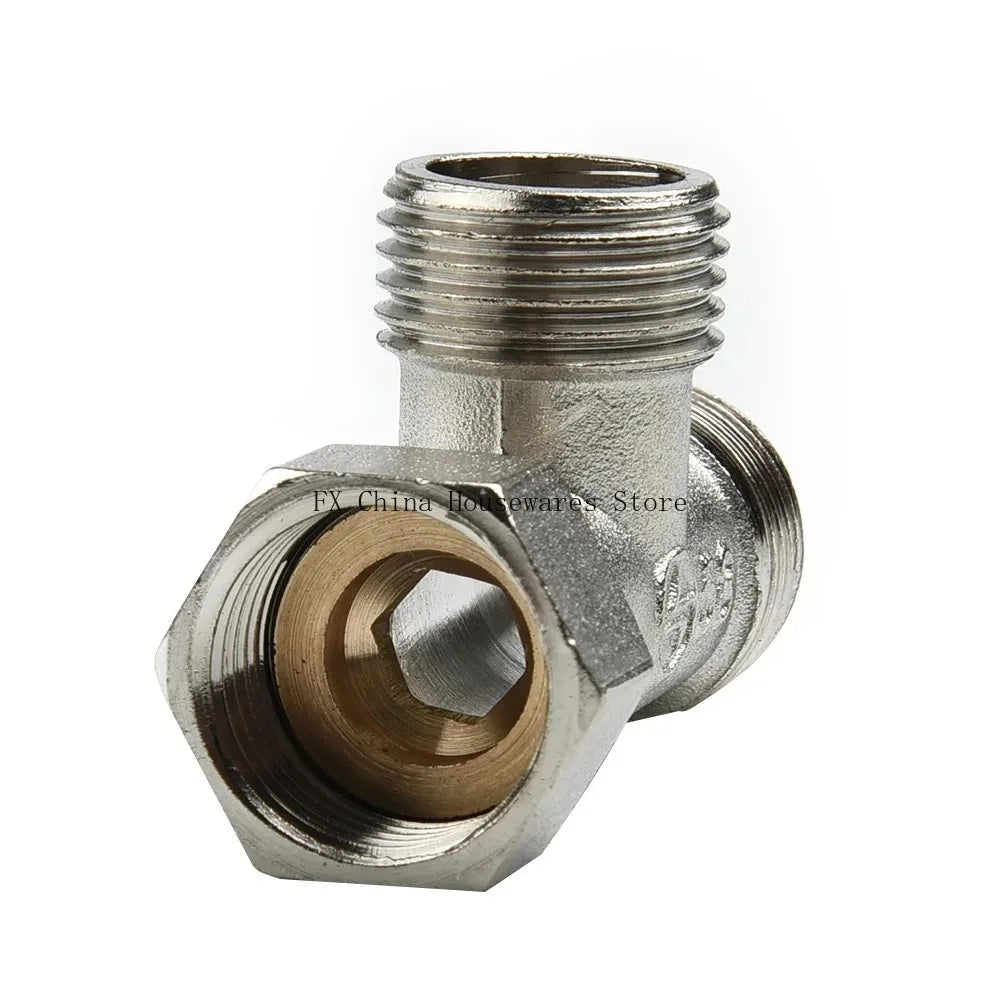 G1/2 Way T-Adapter Bathroom Shower Faucet Water Splitter