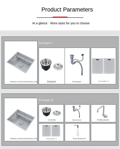 Nano 55 45 23cm Hidden Sink Groove Invisible