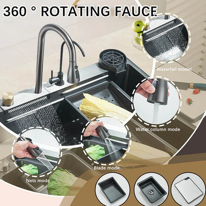 Slot Sink Faucet 304 Stainless Steel Large 60x45cm