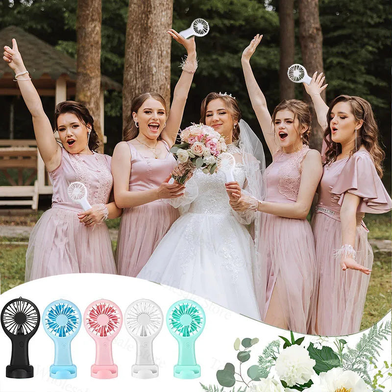 12-100 Mini Handheld Fan Bulk Wedding Fan Usb