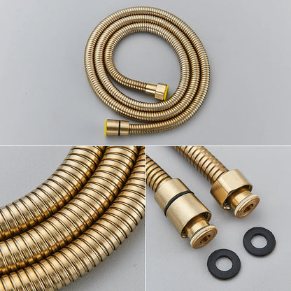 Brushed Gold Shower Faucet Embedded In Ways Shower