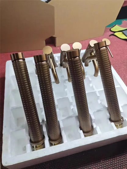 Brushed Rose Gold Bathroom Faucet Brushed Gold Basin