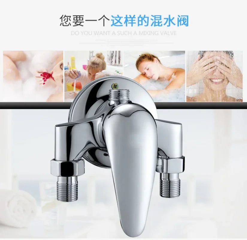 G1/2 Bathtub Shower Faucet Cold Water Mixing Valve